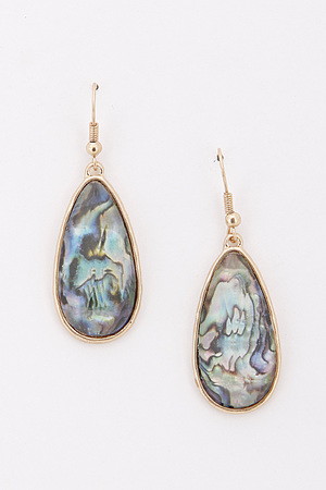 Oval Marble Earrings 6ACG9